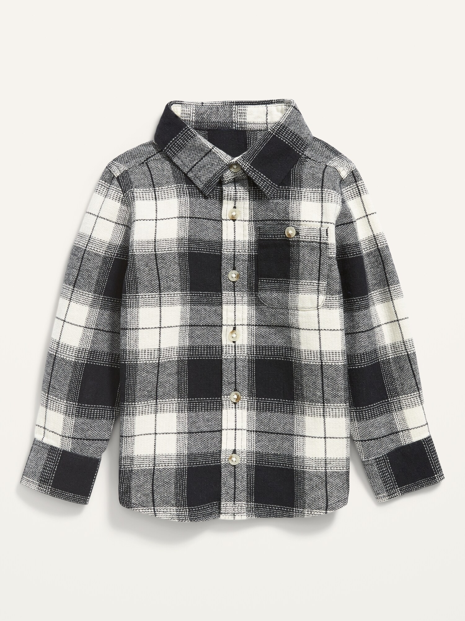 black and white plaid shirt toddler boy