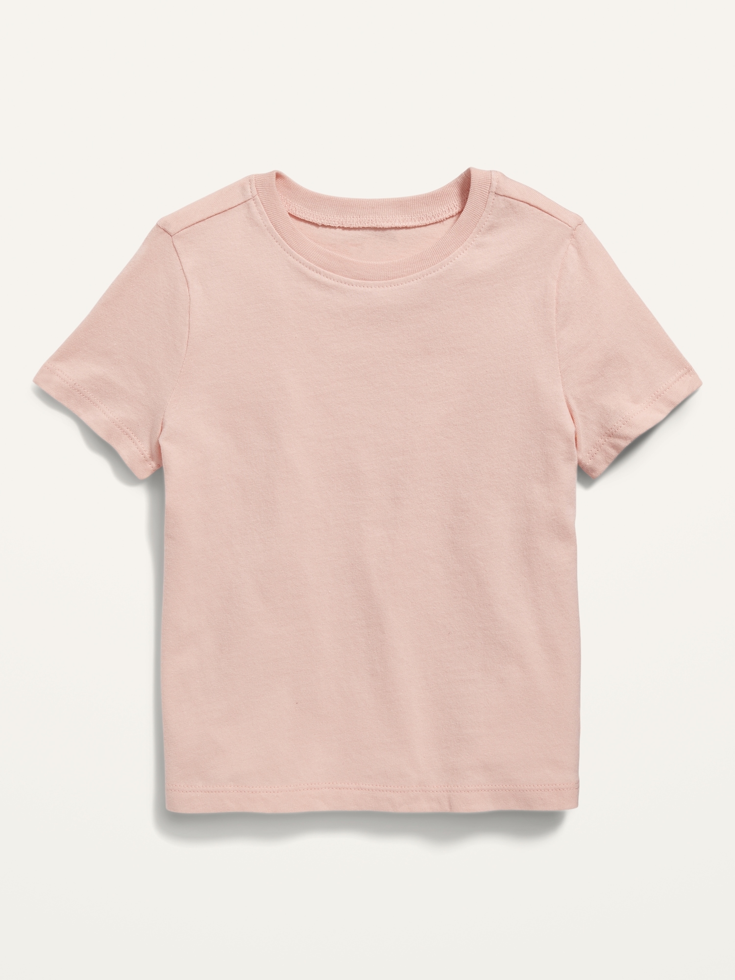 Old Navy Unisex Crew-Neck T-Shirt for Toddler pink. 1