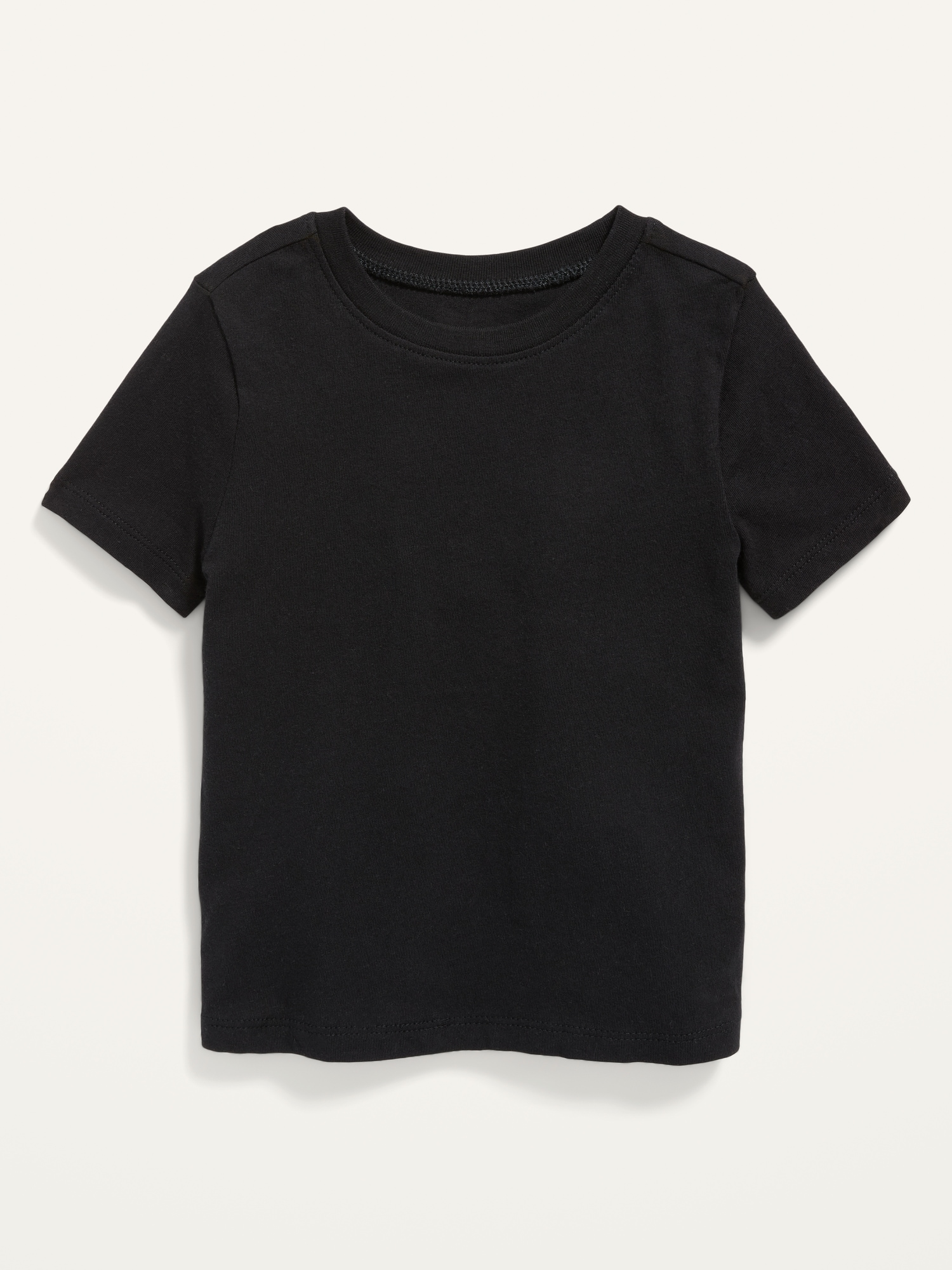 Old Navy Unisex Crew-Neck T-Shirt for Toddler black. 1