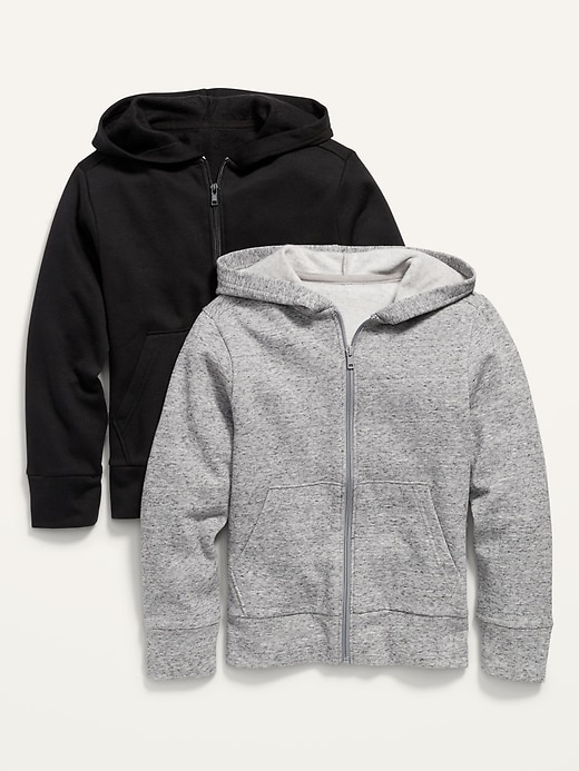View large product image 1 of 2. Gender-Neutral Zip Hoodie 2-Pack for Kids