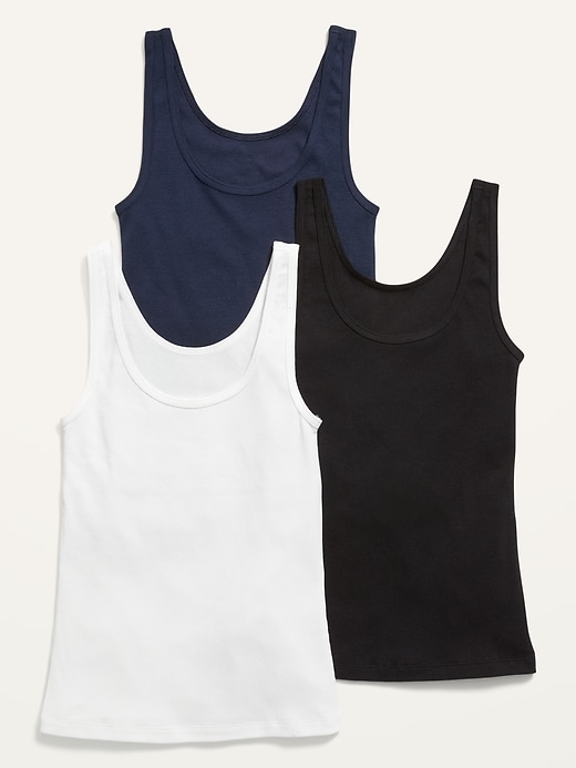 Slim-Fit Rib-Knit Tank Top 3-Pack for Women | Old Navy