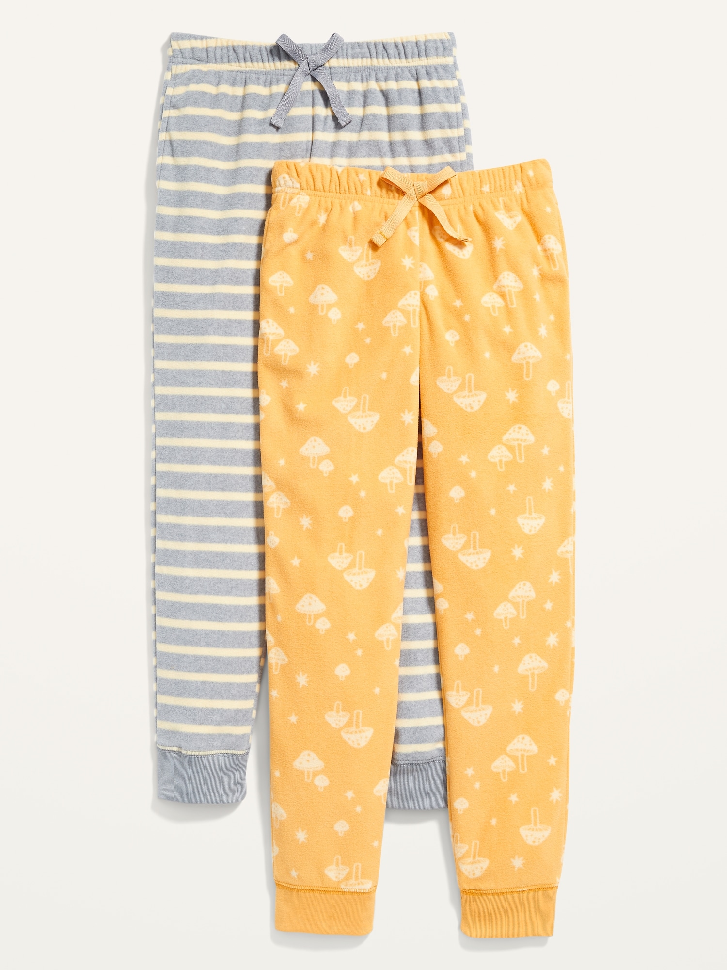 Printed Micro Fleece Pajama Jogger Pants 2-Pack for Girls