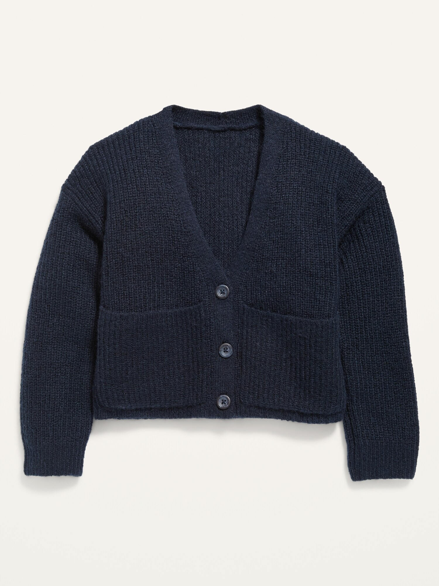 Cropped Button-Front Pocket Cardigan Sweater for Girls | Old Navy