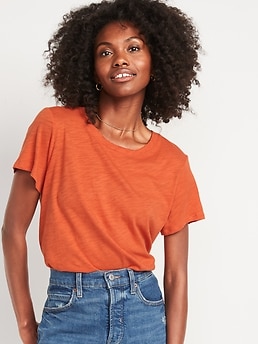 EveryWear Short-Sleeve Slub-Knit T-Shirt for Women