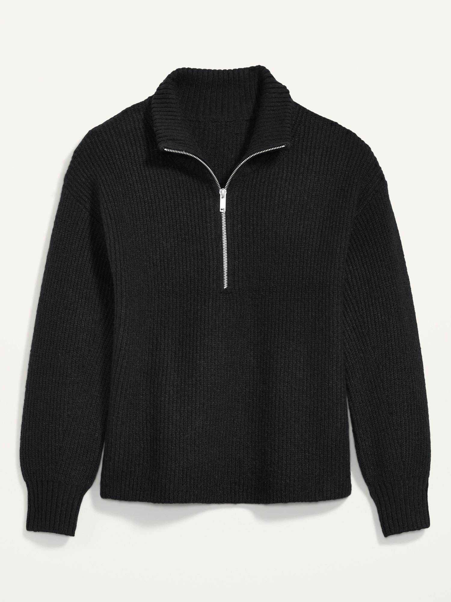 Rib-Knit Quarter-Zip Sweater | Old Navy