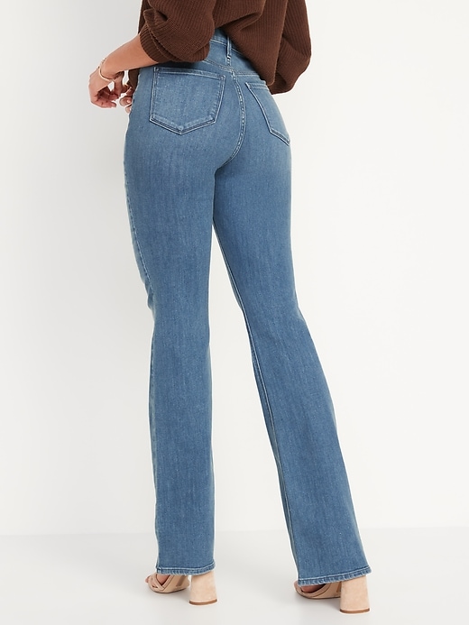 Old Navy The Flirt Flare Jeans Women's Size 4 Blue 5-Pocket Low