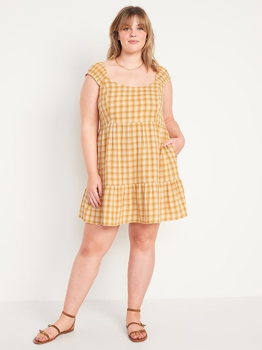 Image number 7 showing, Fit & Flare Plaid Mini Dress