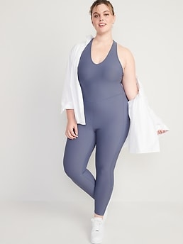 PowerSoft Sleeveless Open-Back Bodysuit for Women -- 25-inch inseam