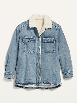Sherpa denim discount jacket old navy