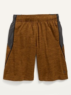 Go-Dry Color-Blocked Mesh Shorts for Boys
