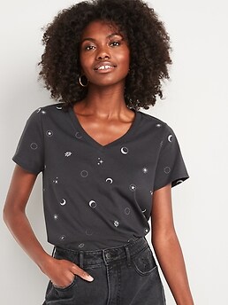 Printed EveryWear Short-Sleeve T-Shirt for Women