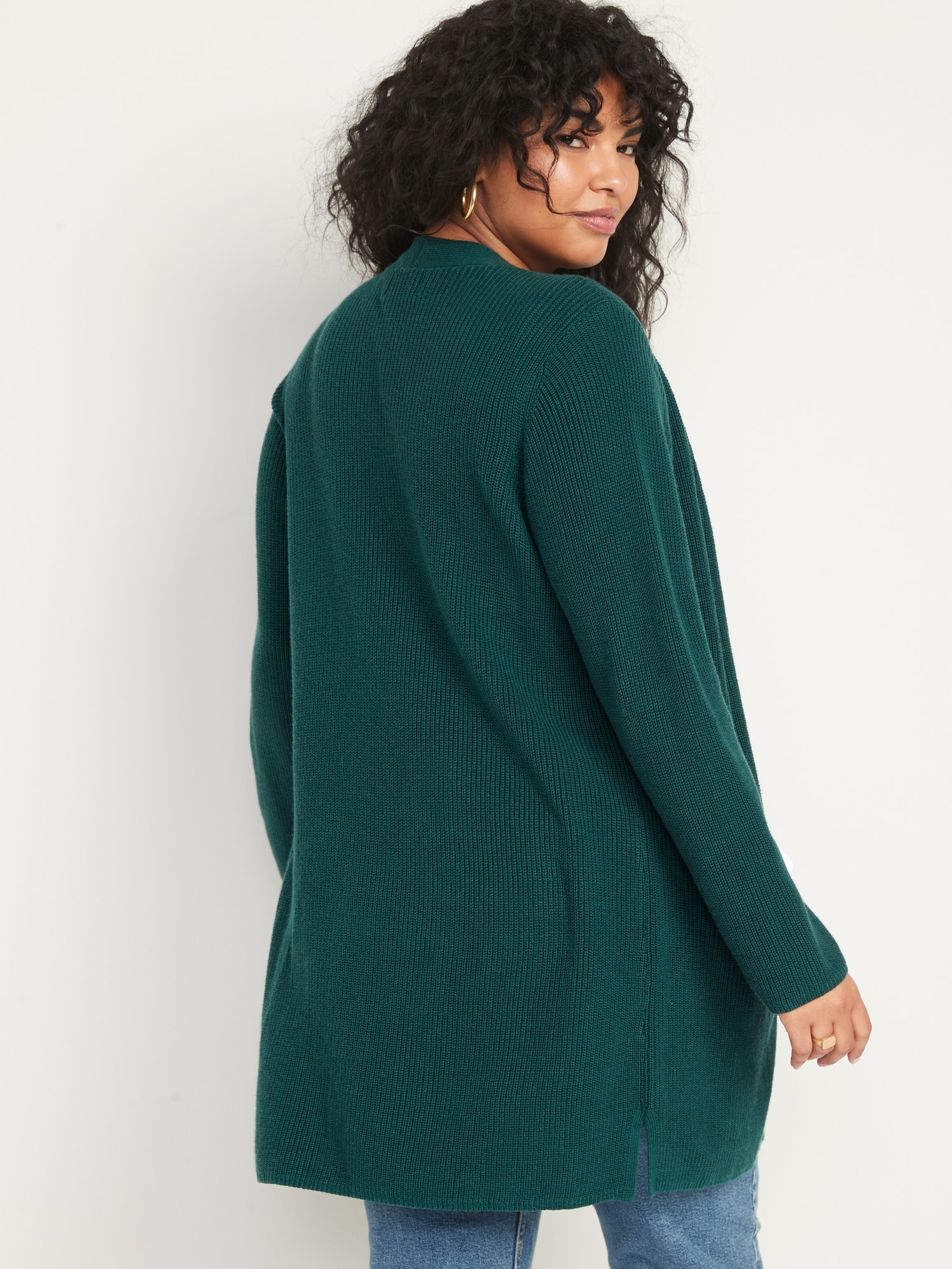 Cardigan femme long et décontracté en maille oversized
