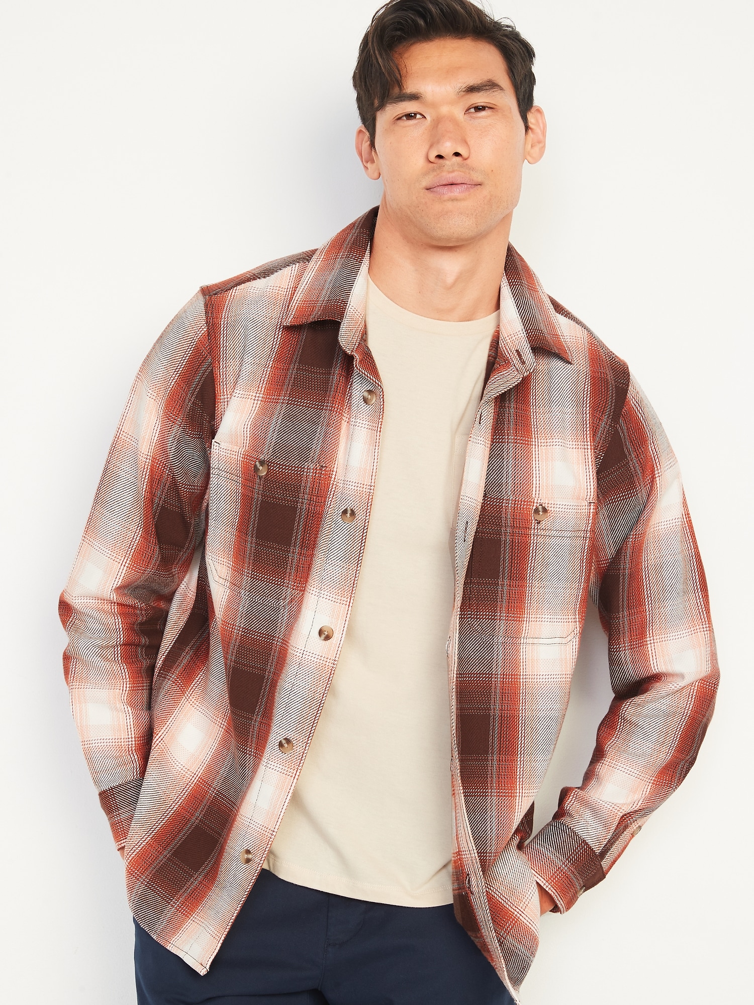 Oversized Plaid Twill Shacket