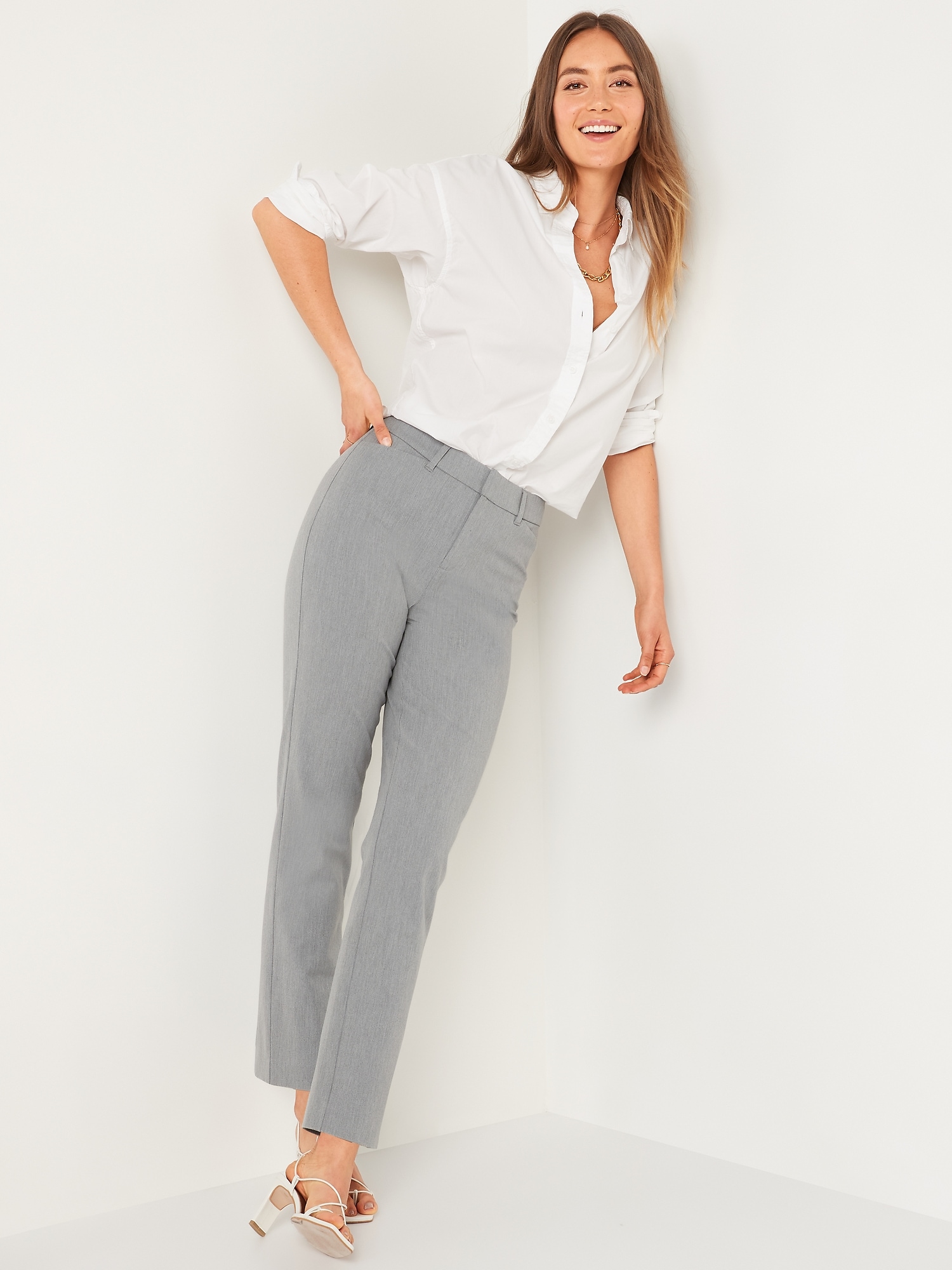 Old Navy Women's High Rise Pixie Ankle Relaunch Pants, Women's Casual &  Dress Pants & Joggers