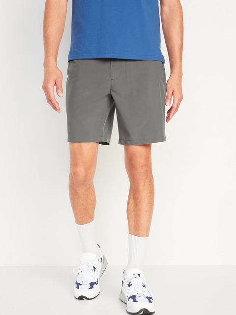 StretchTech Go-Dry Cool Ripstop Chino Shorts -- 7-inch inseam
