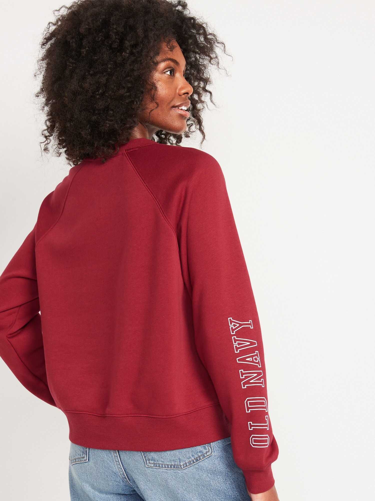 Vintage Cropped Logo Graphic Sweatshirt for Women | Old Navy