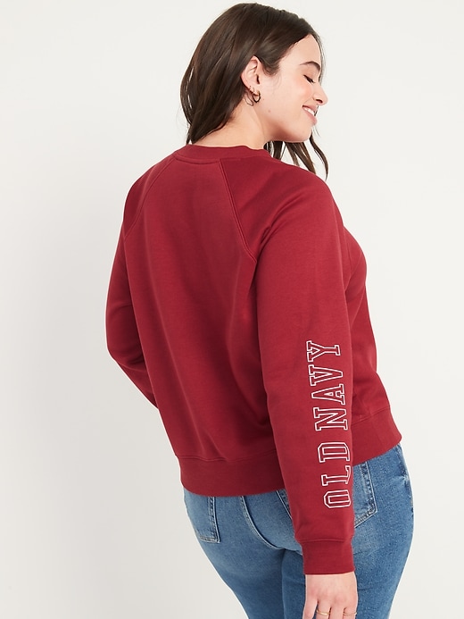 Image number 6 showing, Vintage Cropped Logo Graphic Sweatshirt for Women