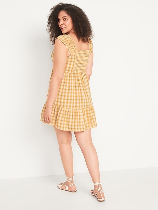 Image number 6 showing, Fit & Flare Plaid Mini Dress