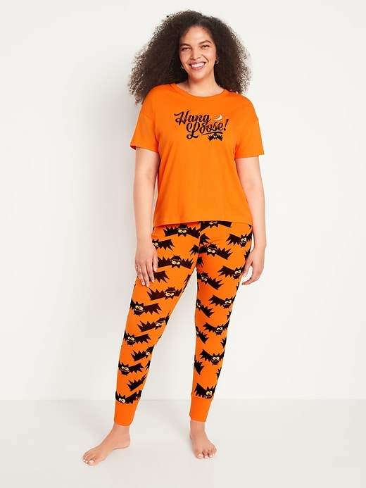 Image number 5 showing, Halloween Graphic Pajama Set