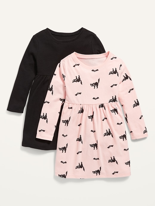 Old Navy Fit & Flare Long-Sleeve Dress 2-Pack for Toddler Girls. 1