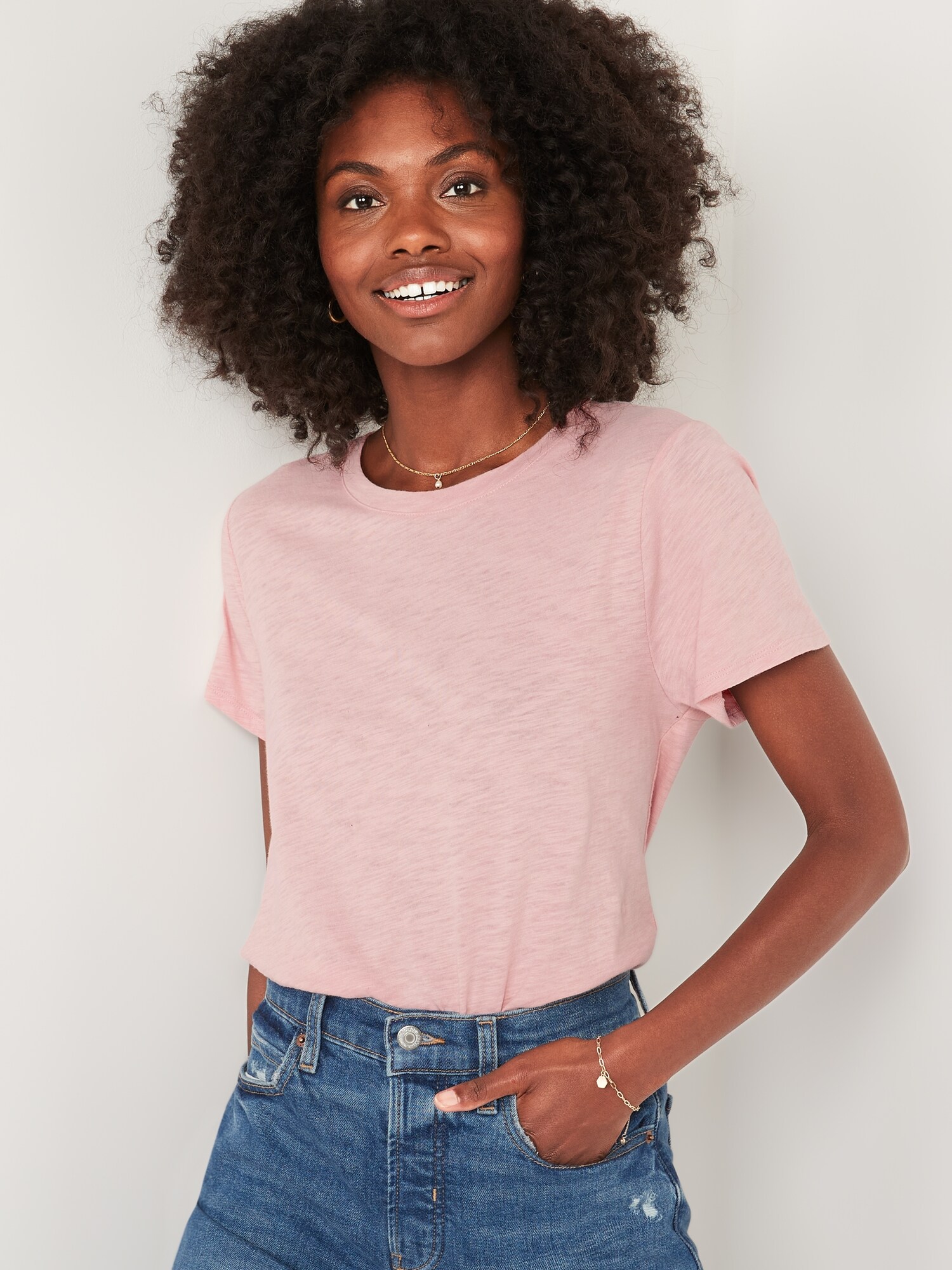 EveryWear Slub-Knit T-Shirt for Women 