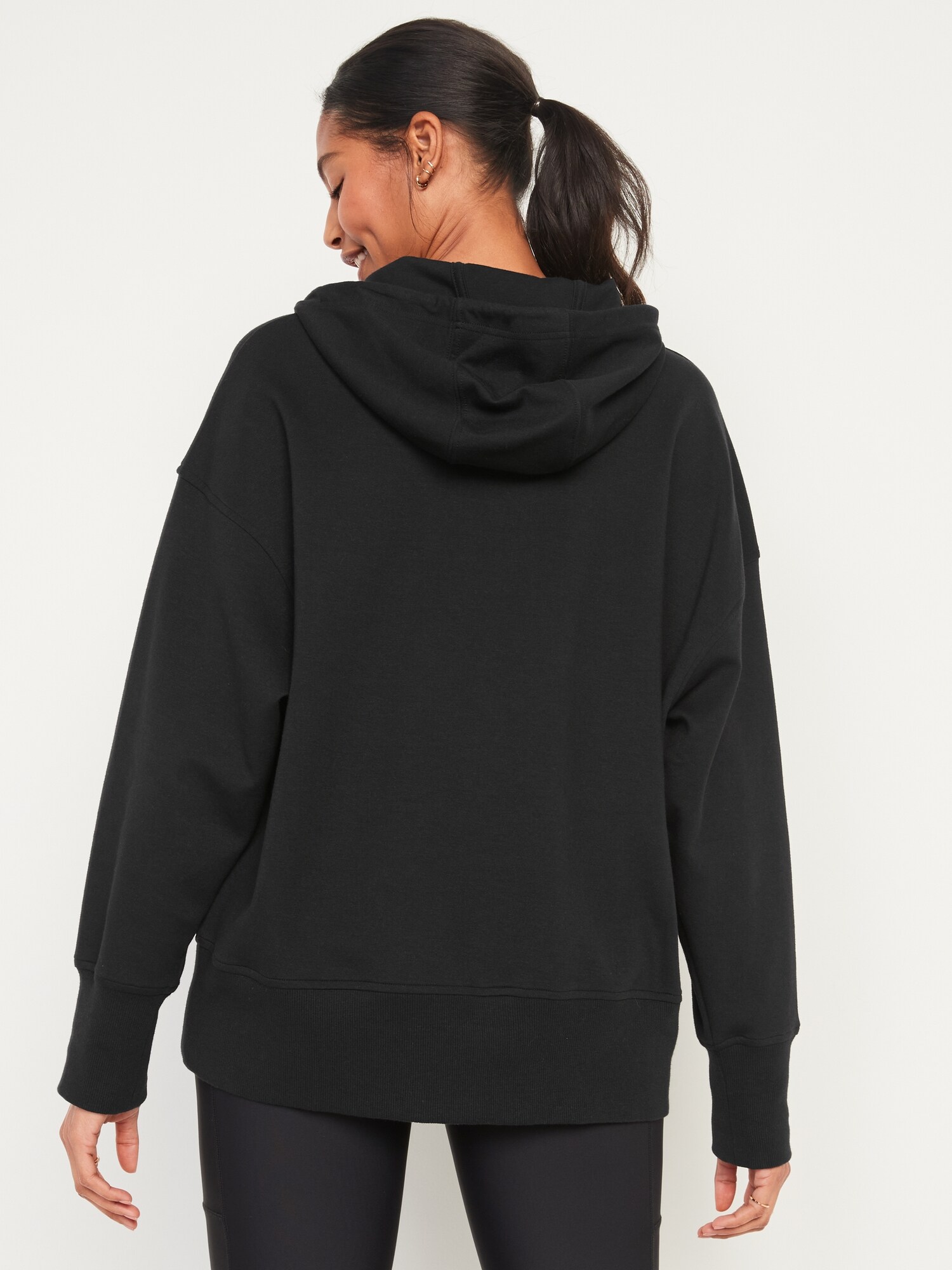 dynamic fleece zip hoodie for women