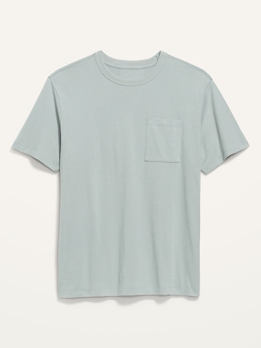 View large product image 1 of 1. Loose-Fit Chest-Pocket Rotation T-Shirt