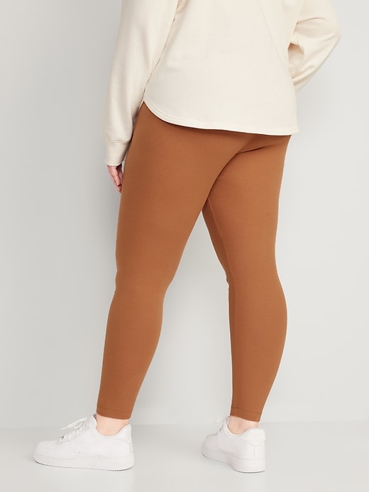 Image number 8 showing, High Waisted Rib-Knit Leggings for Women