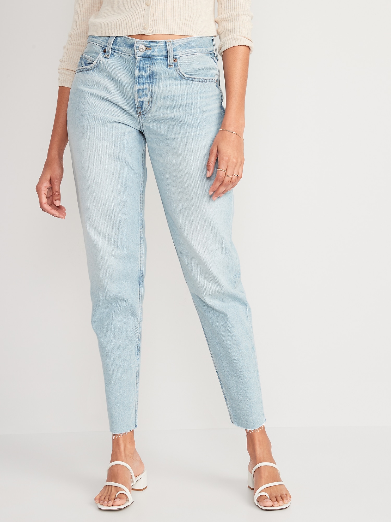 CLANE HIGH WAIST ANKLE TAPERD PANTS