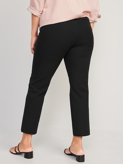 Image number 2 showing, Maternity Side-Panel Pixie Straight Ankle Pants