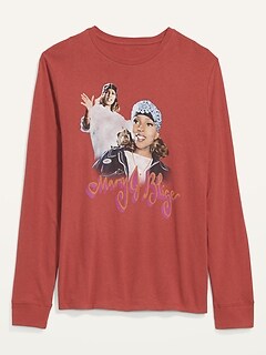 T-shirt à manches longues à imprimé Mary J. Blige™ unisexe pour Adulte