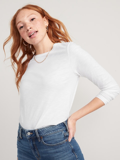 EveryWear Slub-Knit Long-Sleeved T-Shirt