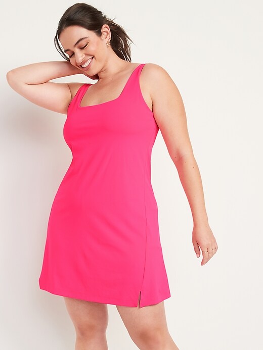 Image number 5 showing, PowerSoft Sleeveless Shelf-Bra Support Dress for Women