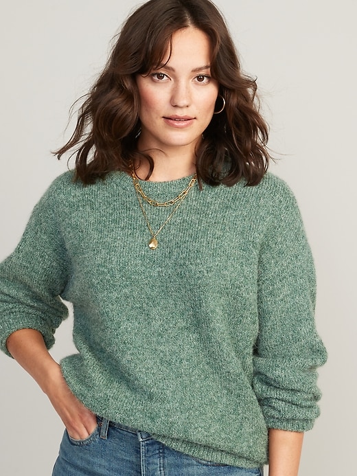 Heathered Mohair Tunic Sweater for Women | Old Navy