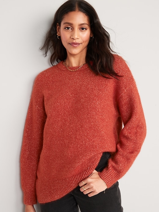 Image number 1 showing, Cozy Cocoon Tunic Sweater for Women