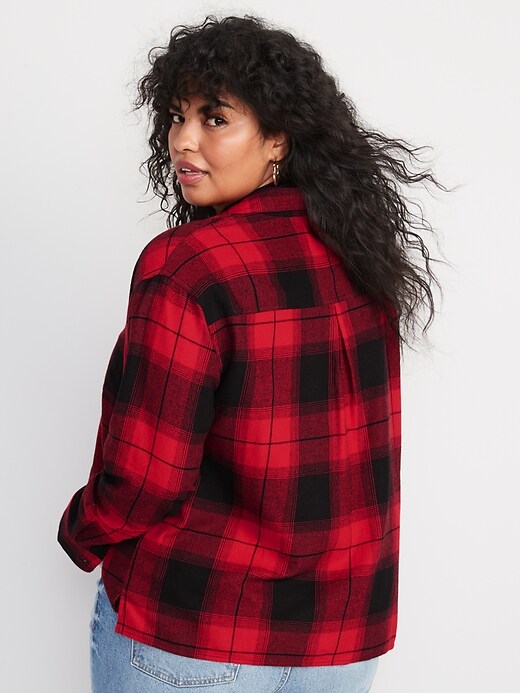 Fesky Red Oversized Plaid Shirt Boyfriend Flannel Shirts for Women Long  Sleeve, 07 Red Black, Small : : Clothing, Shoes & Accessories