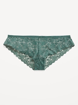 Low-Rise Lace Thong Underwear for Women