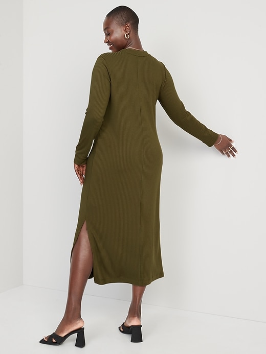 Image number 6 showing, Rib-Knit Maxi Shift Dress for Women