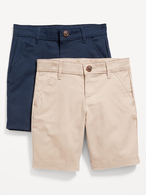 Bermuda d'uniforme en sergé pour Fille (paquet de 2)
