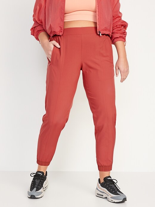 Image number 5 showing, Mid-Rise StretchTech Jogger Pants for Women