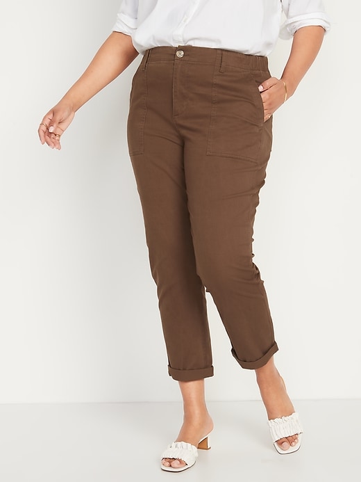 Image number 5 showing, High-Waisted OGC Chino Cropped Workwear Pants