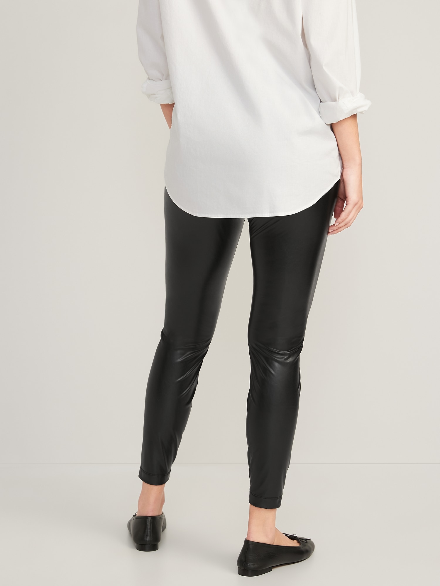 High-Waisted Faux Leather Leggings for Women