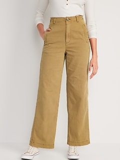 Extra High-Waisted Wide-Leg Workwear Pants for Women
