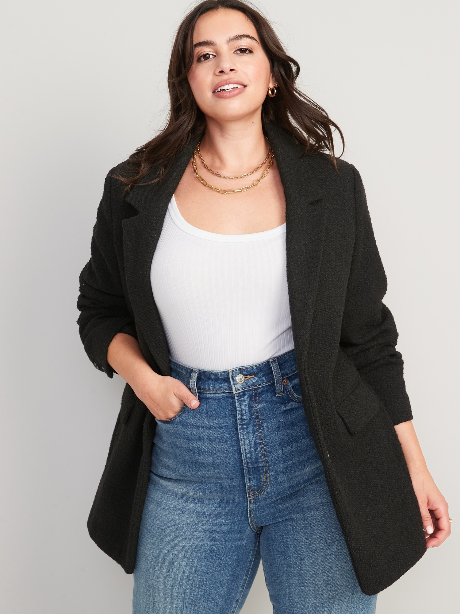 SoftBrushed Oversized Blazer for Women Old Navy