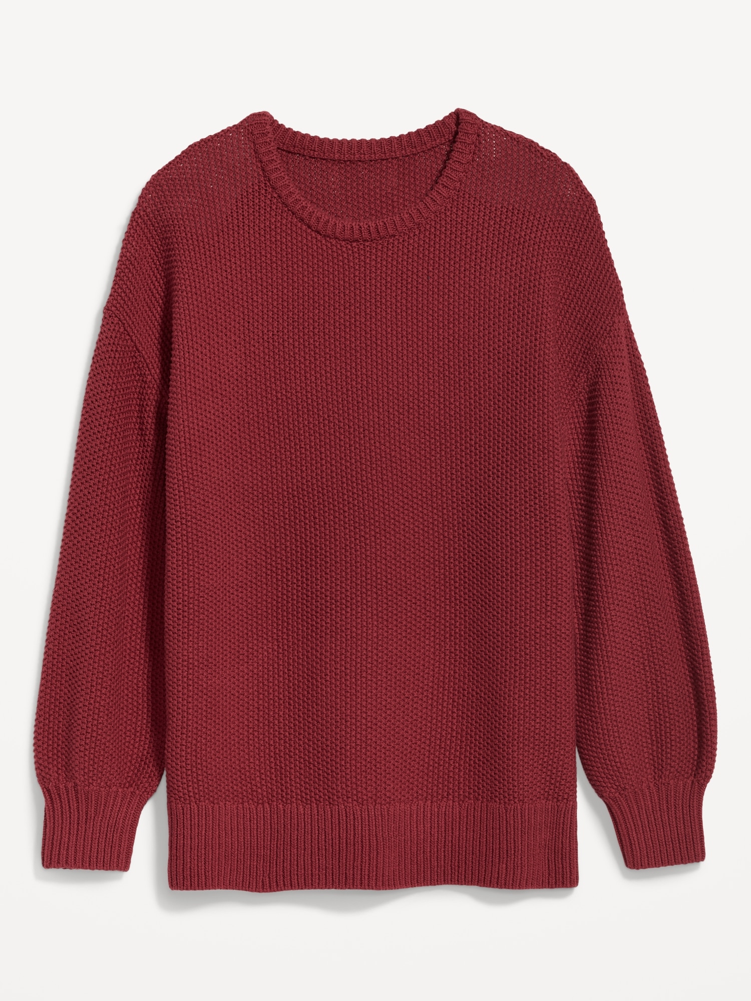 Textured-Knit Tunic Sweater for Women