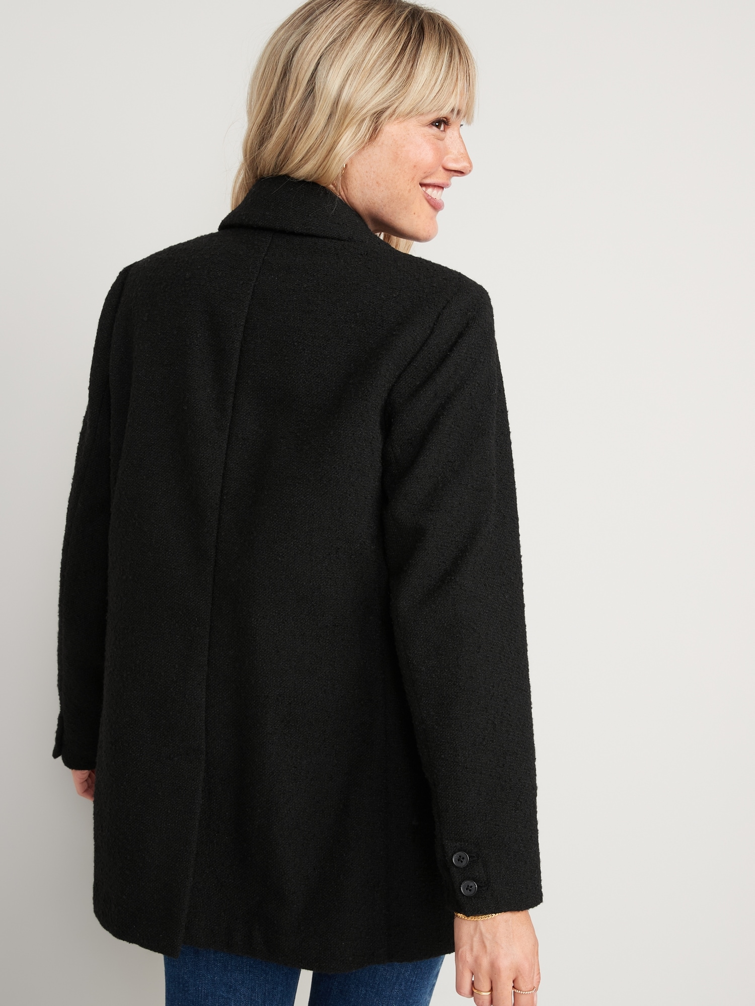 Soft-Brushed Oversized Blazer for Women