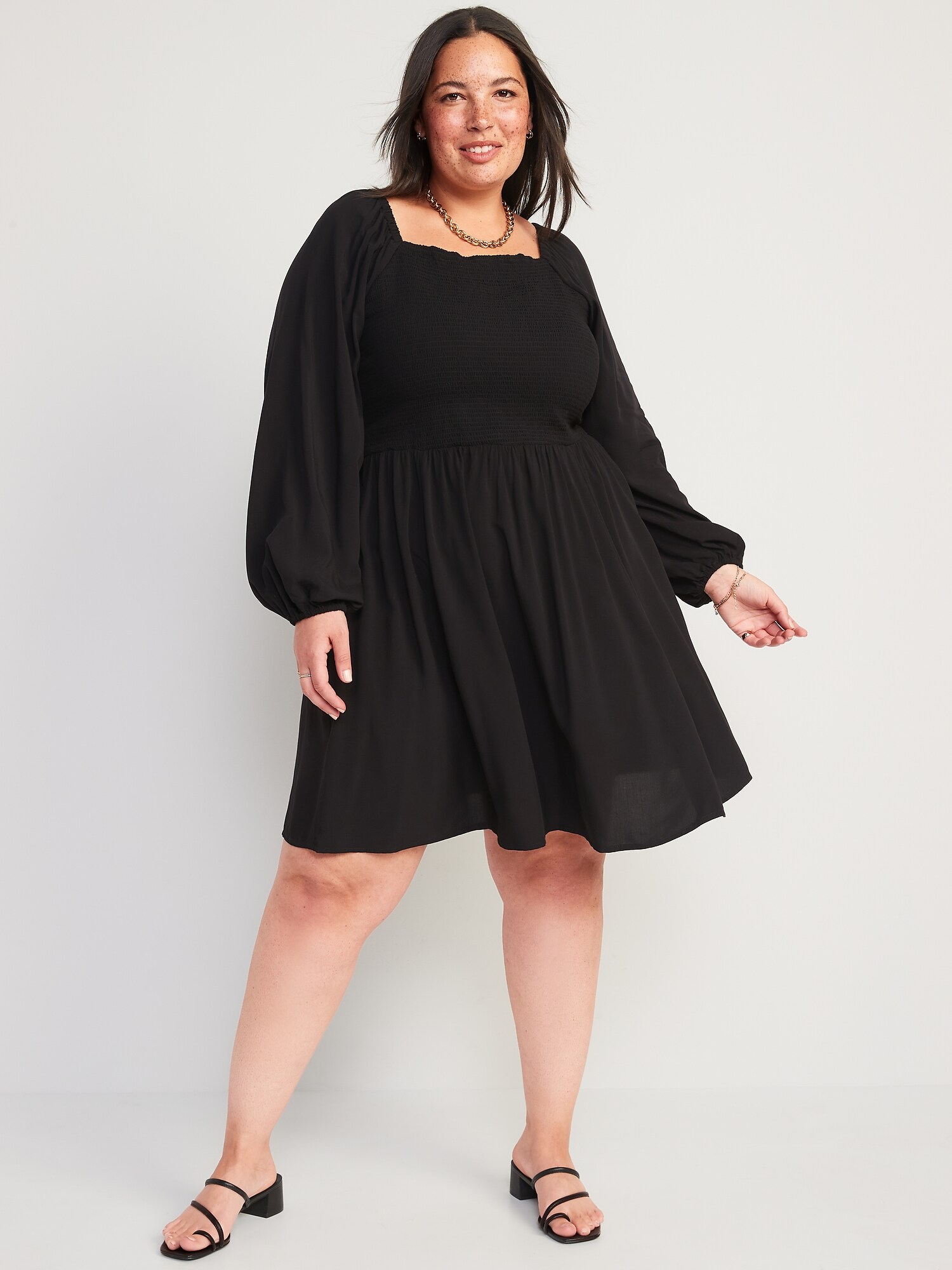 Fit & Flare Smocked Mini Dress | Old Navy