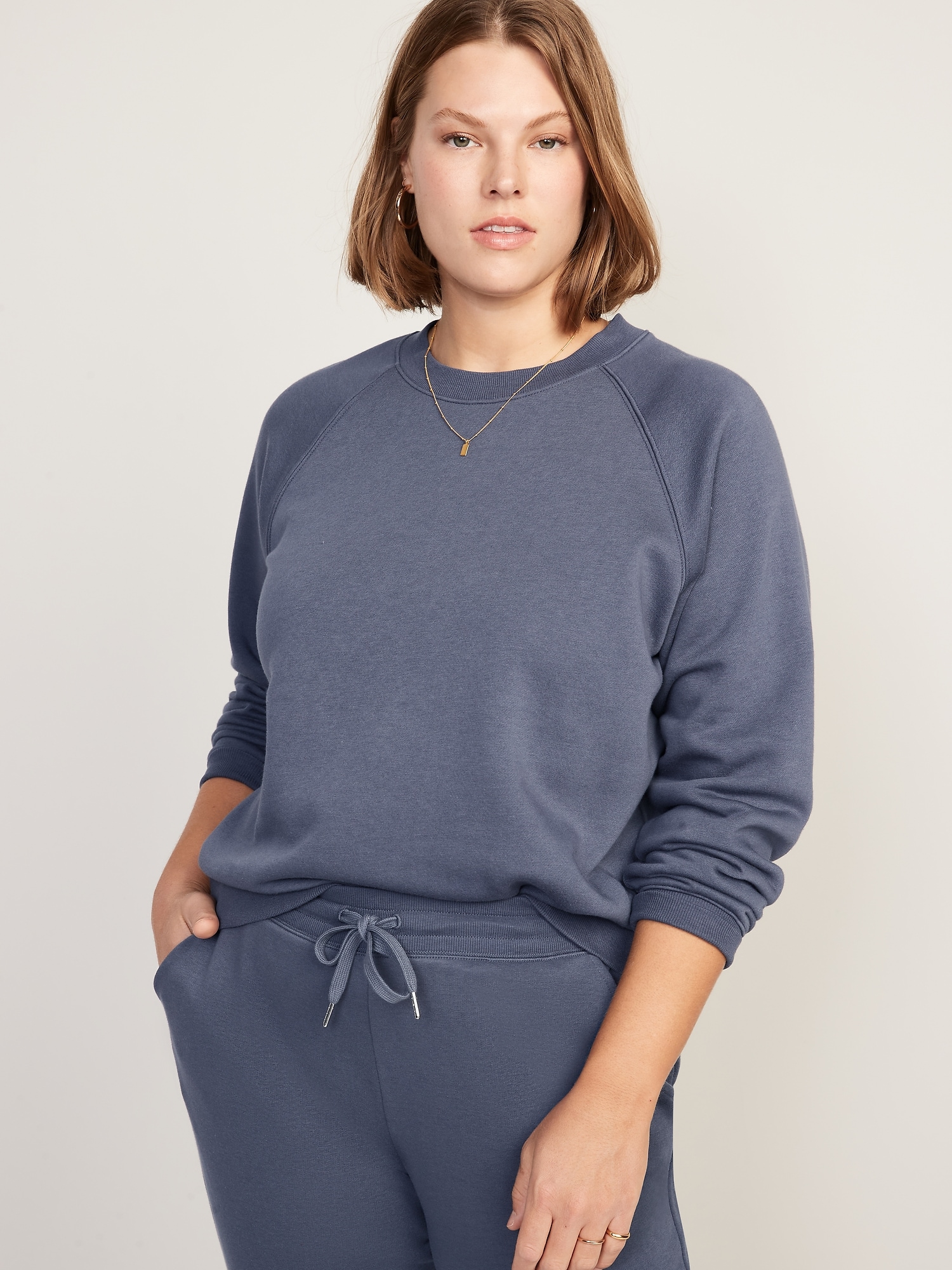 Chandail en coton ouaté agencé – Confort et style pour tous les âges