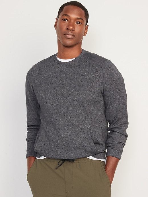 Image number 1 showing, Dynamic Fleece Hidden-Pocket Sweatshirt for Men