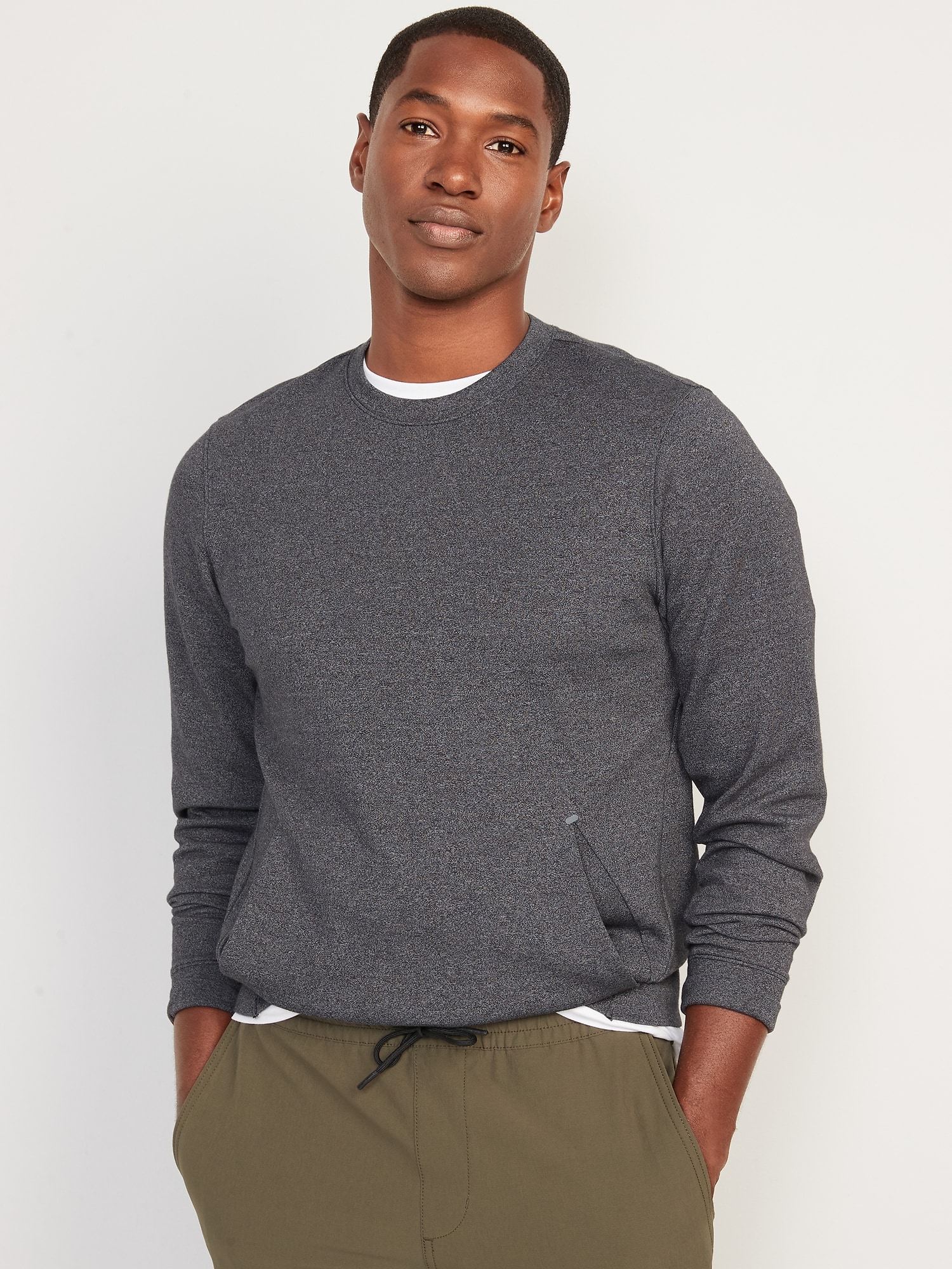 Crew sweatshirt with pockets sale